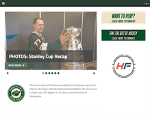 Tablet Screenshot of mnspecialhockey.org